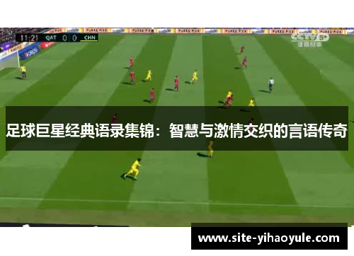 足球巨星经典语录集锦：智慧与激情交织的言语传奇